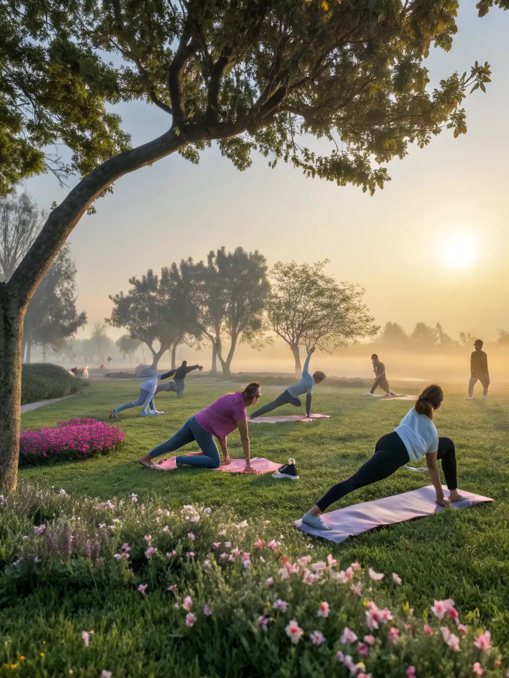 A harmonious blend of yoga, ayurveda, and music, symbolizing the holistic approach to wellness that the workshop offers.